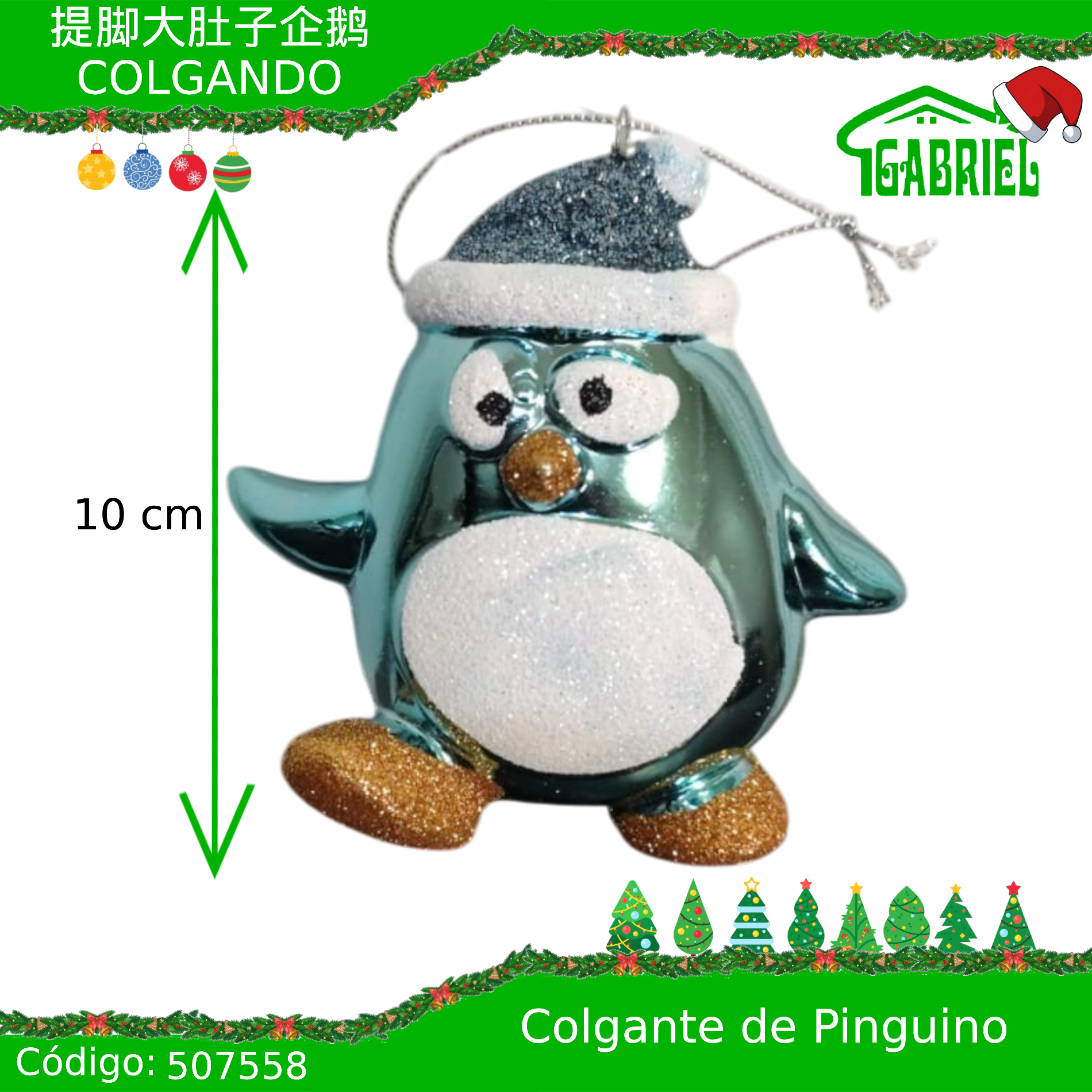 Colgante para Árbol de Navidad – Pingüino