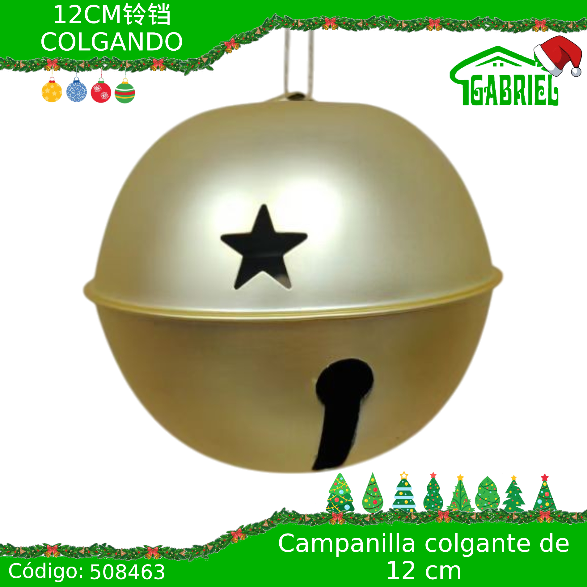 Esfera Campanilla de 12 cm