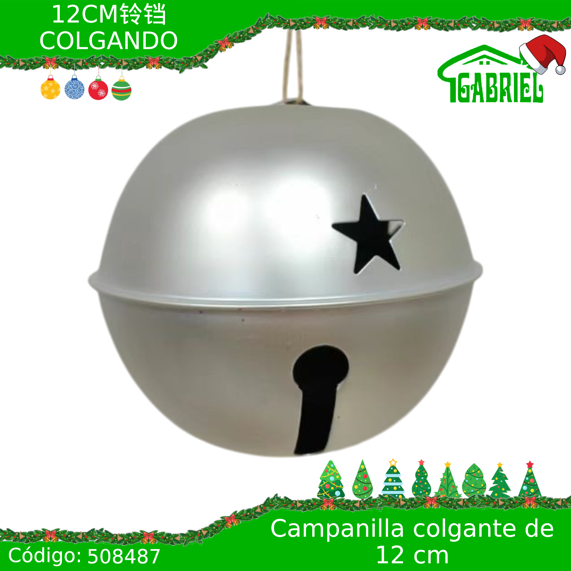 Esfera Campanilla de 12 cm