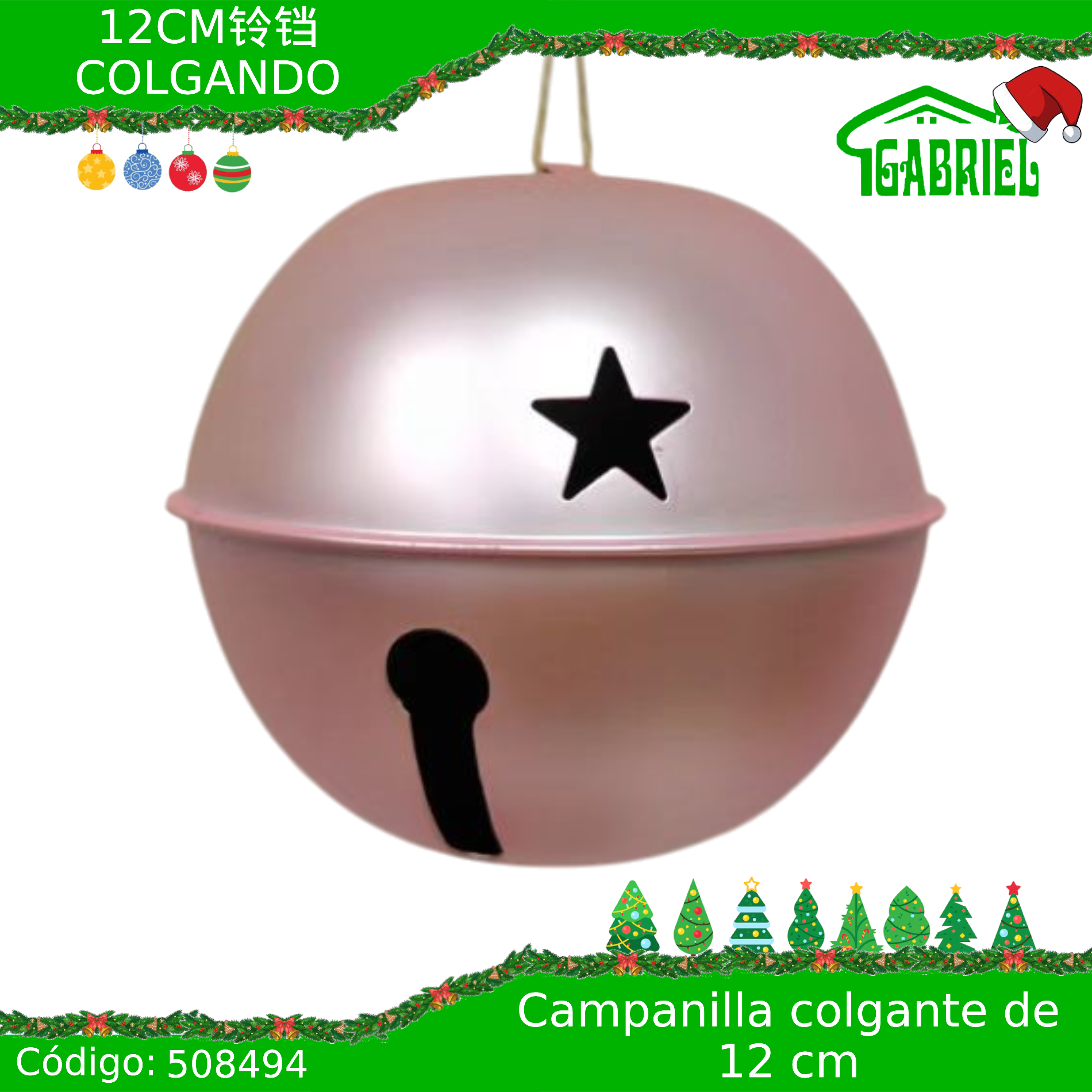 Esfera Campanilla de 12 cm