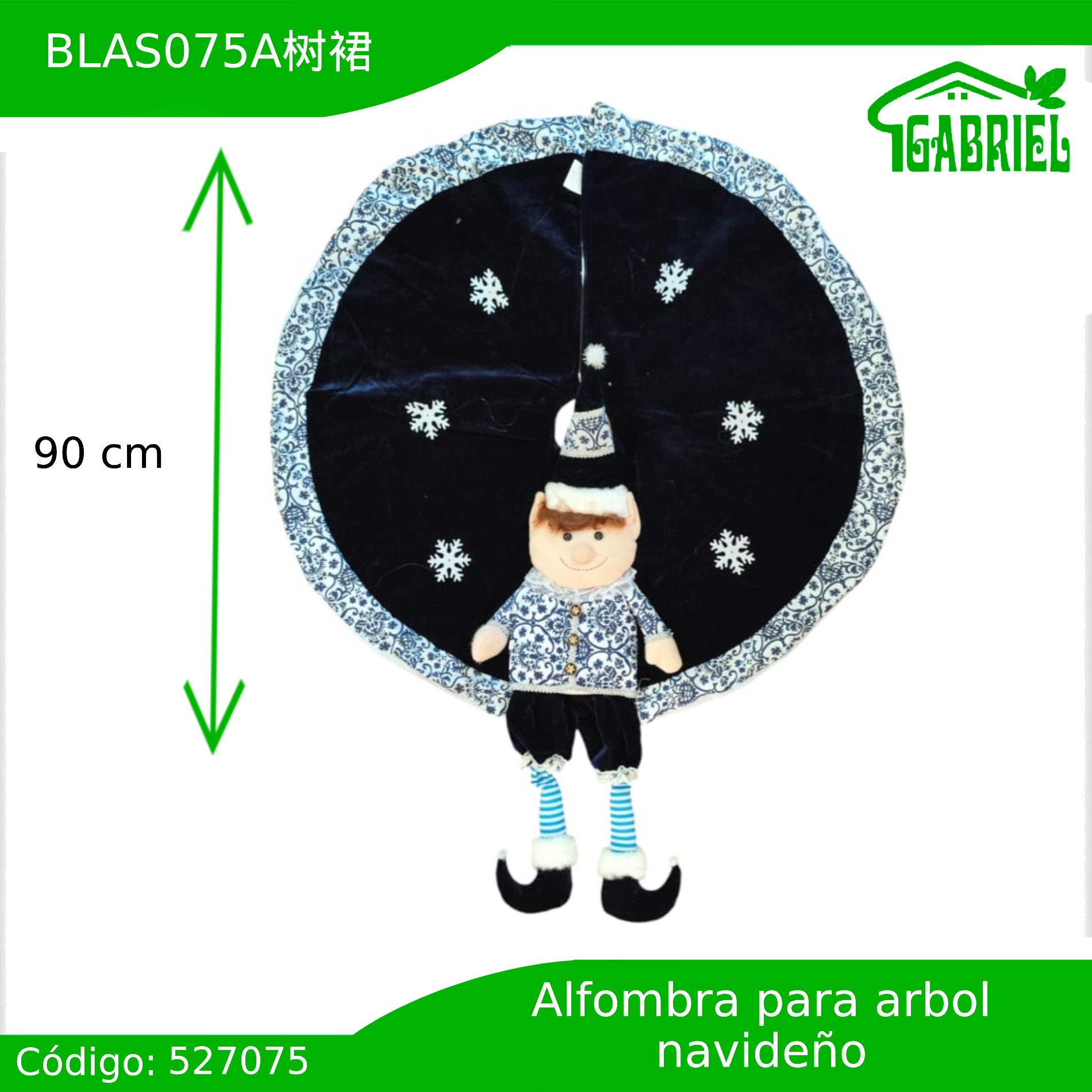 Alfombra Falda de Árbol de Navidad 90 cm