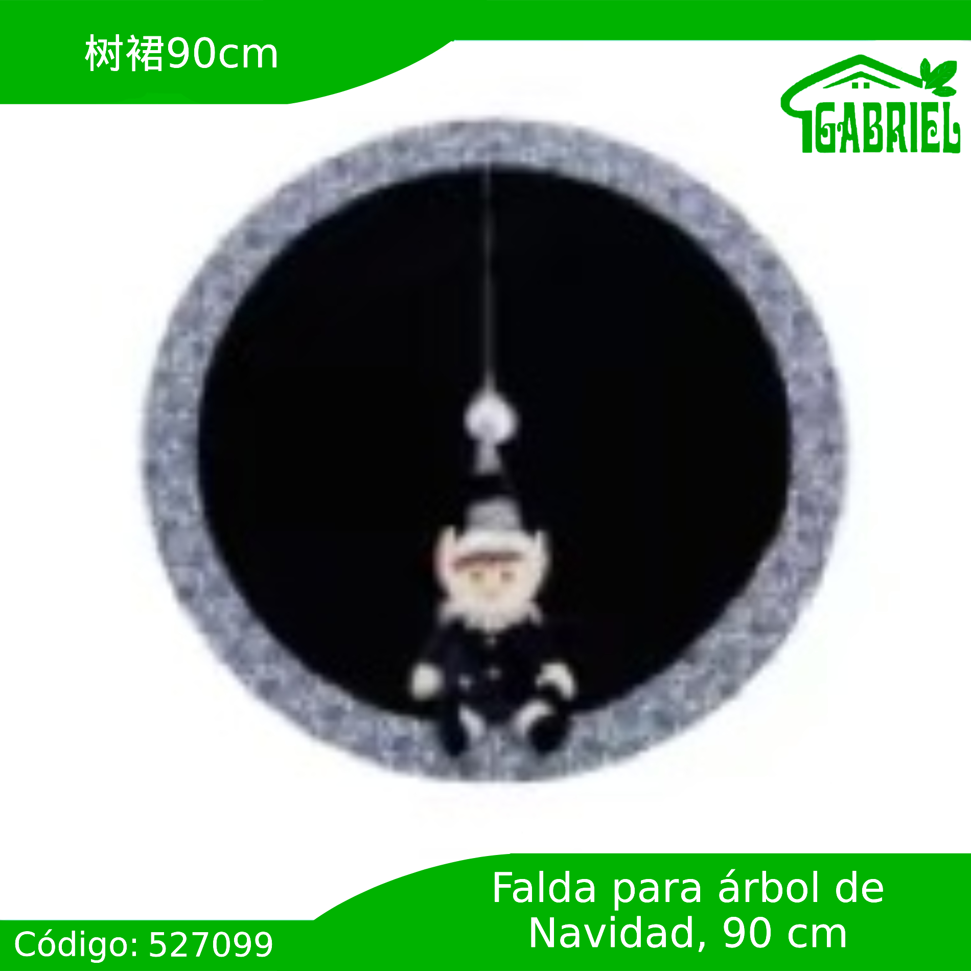 Alfombra Falda de Árbol de Navidad 90 cm