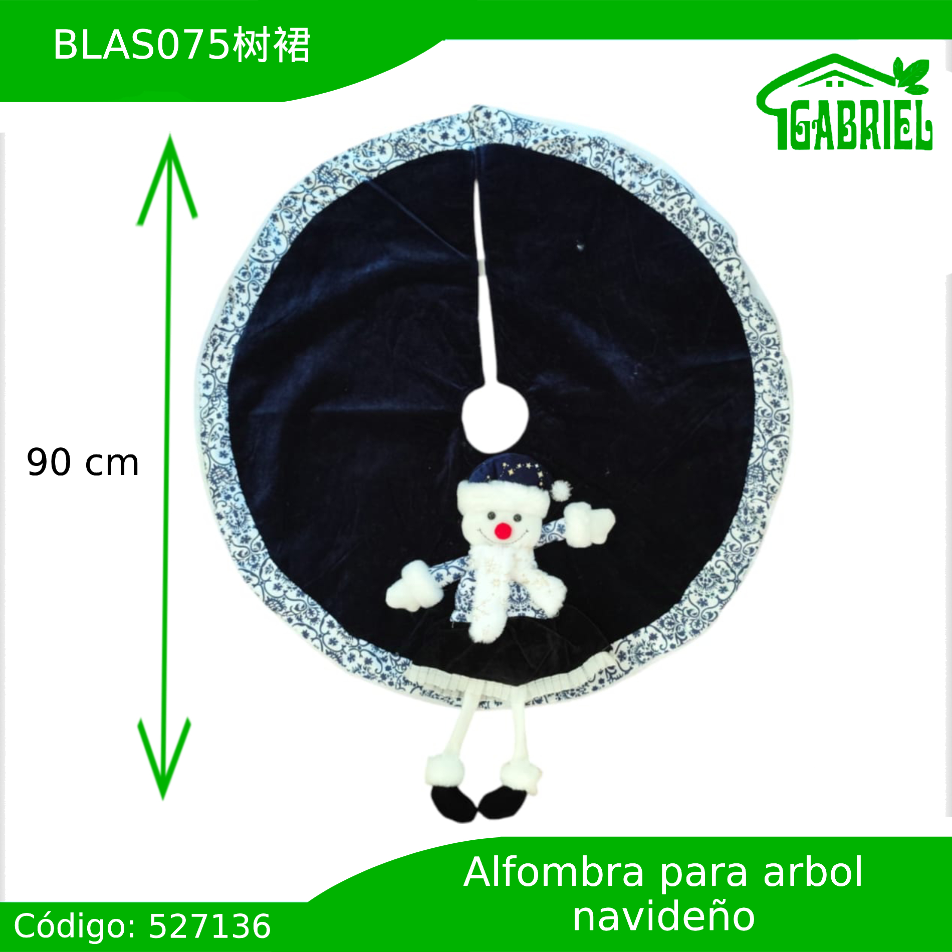 Alfombra Falda de Árbol de Navidad 90 cm