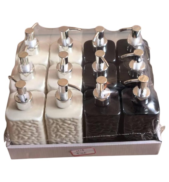 Botella Dispensadora de Gel de Ducha Diseño ondulado– Set de 12 Unidades