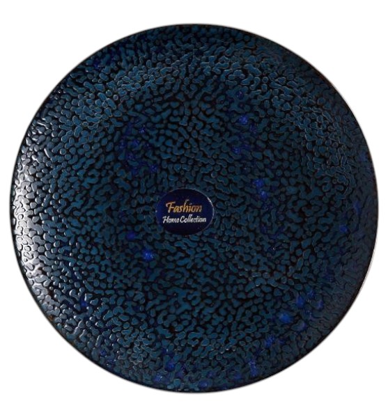 Plato Llano de Porcelana – Set azul – 19x2cm