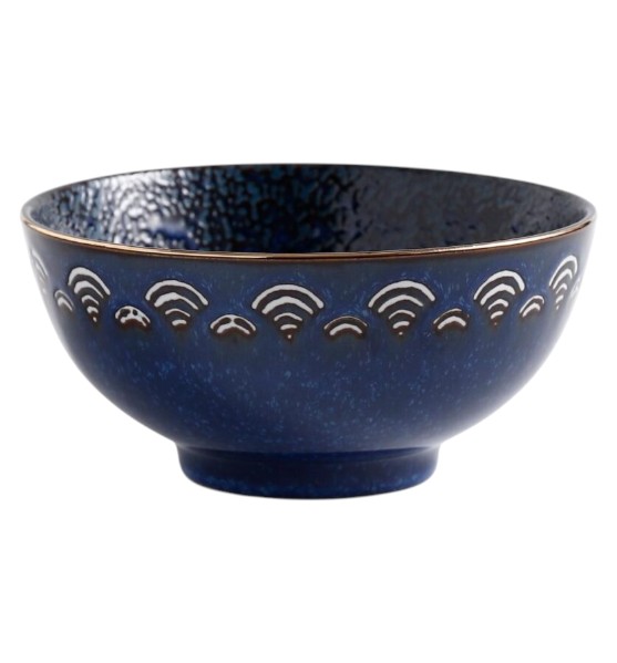 Bowl de Ensalada de Porcelana – Set Azul – 20x9cm