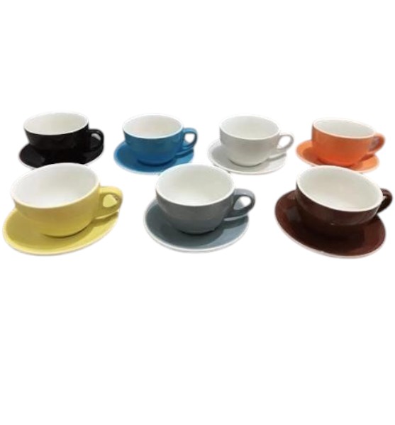 Set de Taza y Plato de Porcelana – Estilo Clásico para Café o Té