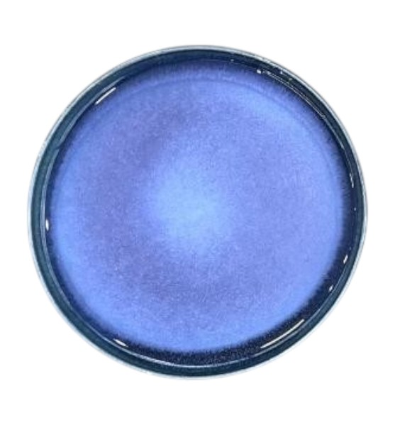 Plato Llano de Porcelana Azul – 24 cm – Elegancia y Funcionalidad
