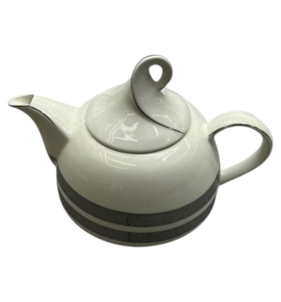 Jarra de Cerámica 870 ml con Diseño Decorativo – Ideal para Té o Infusiones