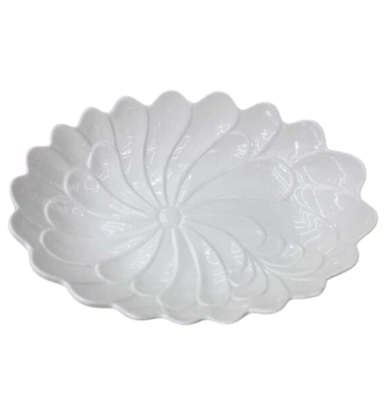 Plato Llano de Porcelana 28×3 cm – Elegancia para tu Mesa