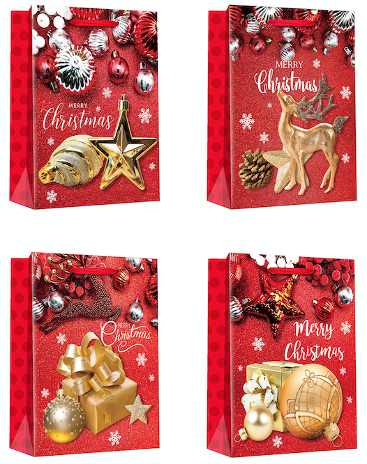 圣诞礼品袋-烫金-30*42*12cmBOLSA REGALO