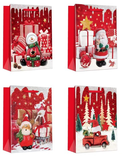 圣诞礼品袋-撒粉-30*42*12cmBOLSA REGALO