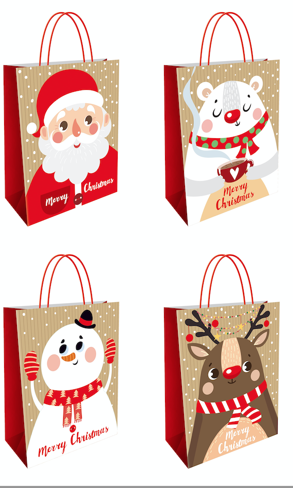 牛皮纸圣诞袋-22*27*11cmBOLSA REGALO