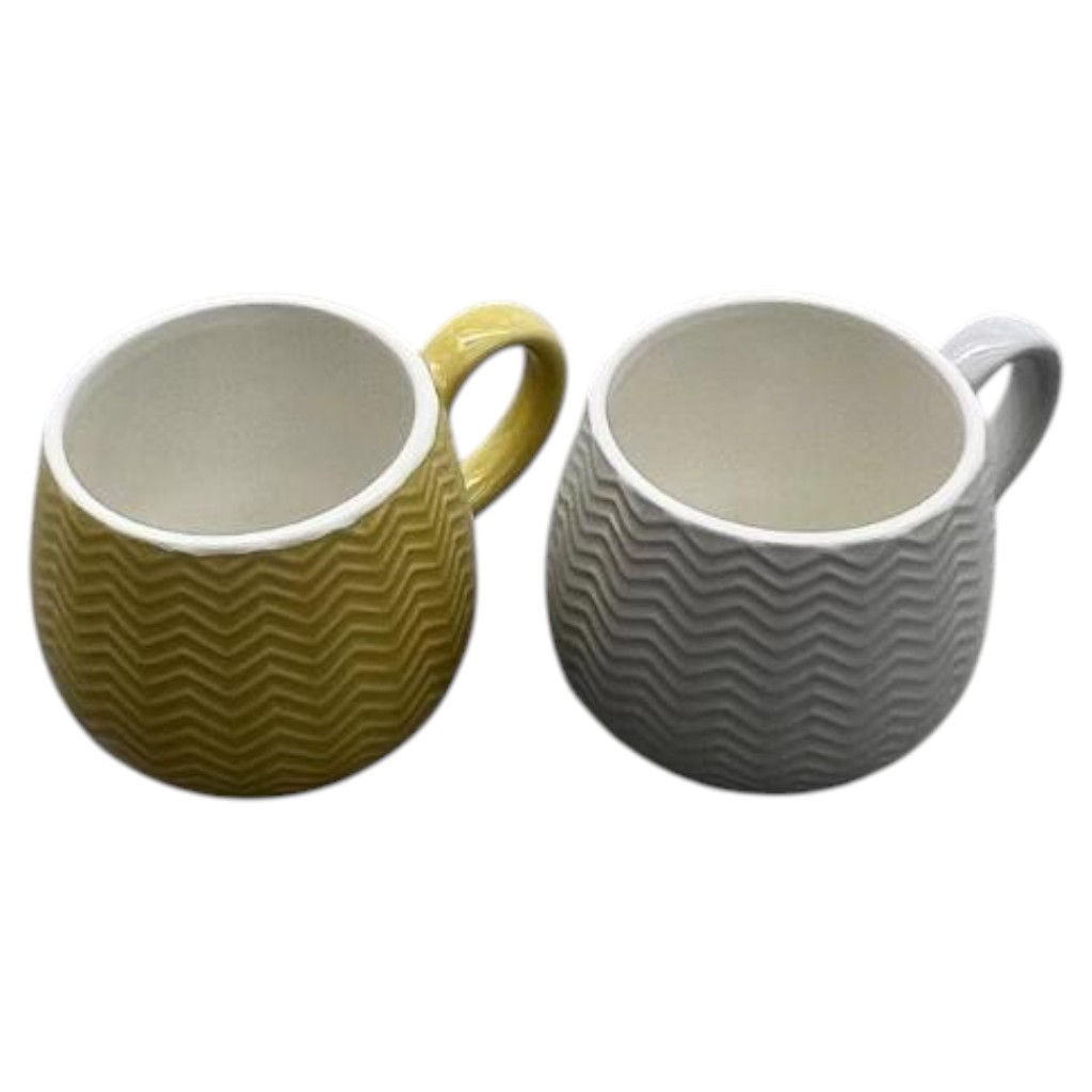 Taza de Cerámica Texturizada «Honey» 360 ml – 8×9 cm