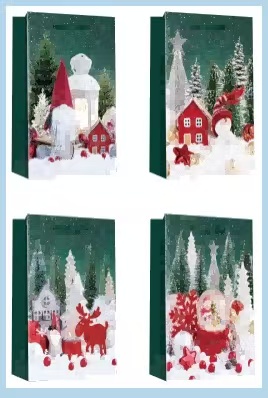 圣诞礼品袋-撒粉-14*17*7cmBOLSA DE REGALO