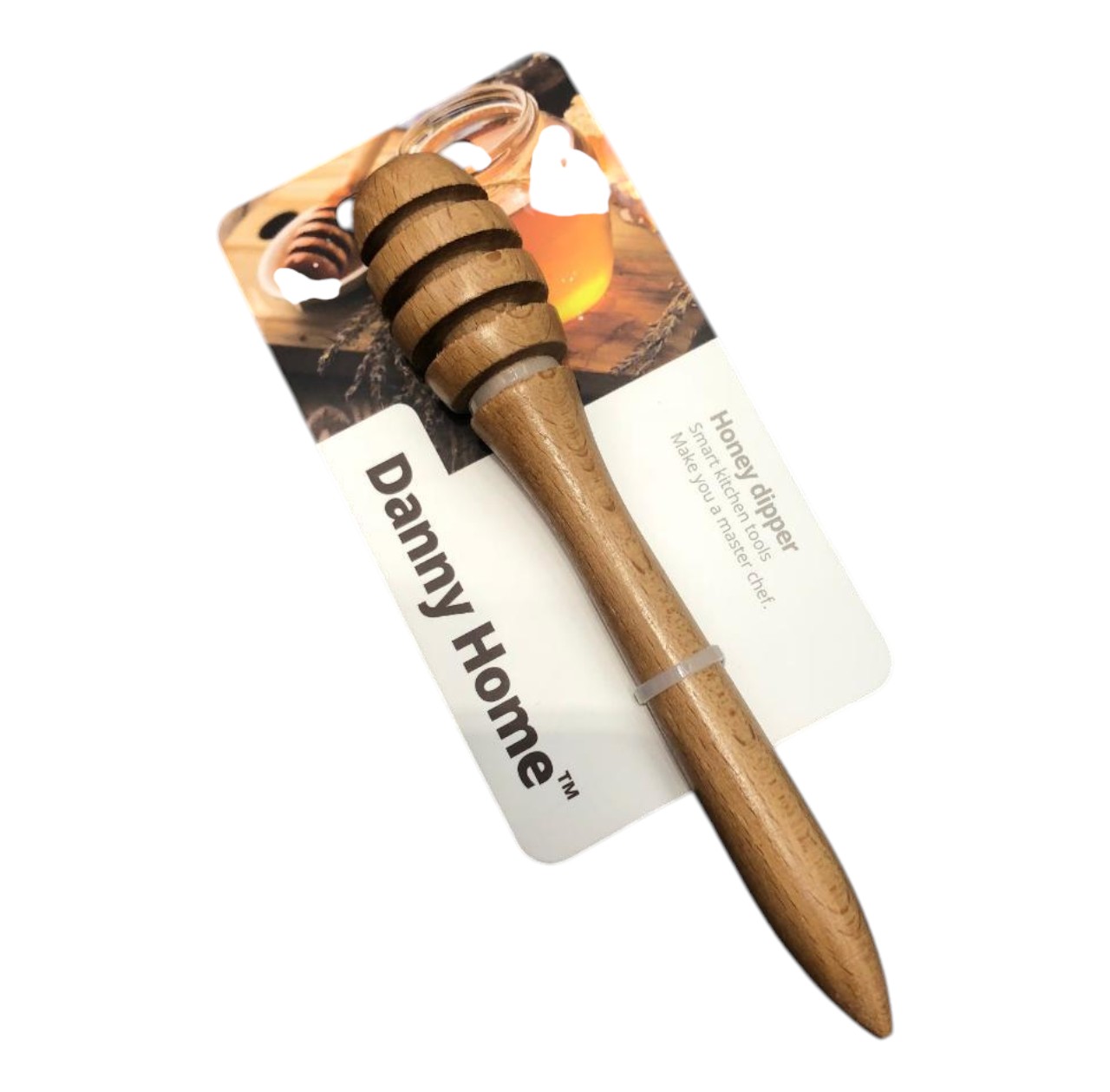 Cucharón para Miel de Madera 18 cm – Honey Dipper Natural para Cocina y Té