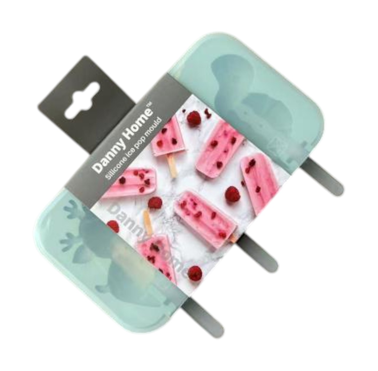 Molde de Helado de Silicona Reutilizable 20x15x3 cm – Molde para Paletas, Helados Caseros y Postres Congelados