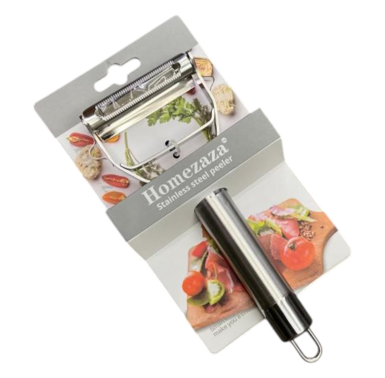 Pelador de Verduras de Acero Inoxidable 18×7 cm – Pelador de Cocina Resistente y Práctico