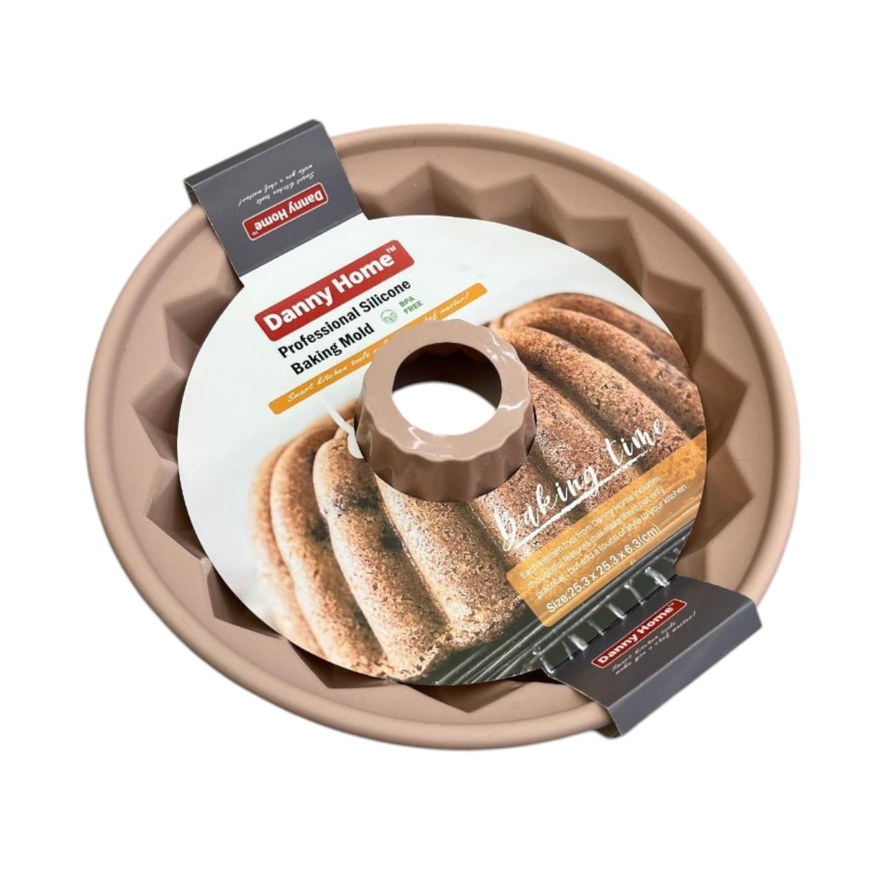 Molde para Torta de Silicona 25×6 cm -Antiadherente para Horno y Repostería