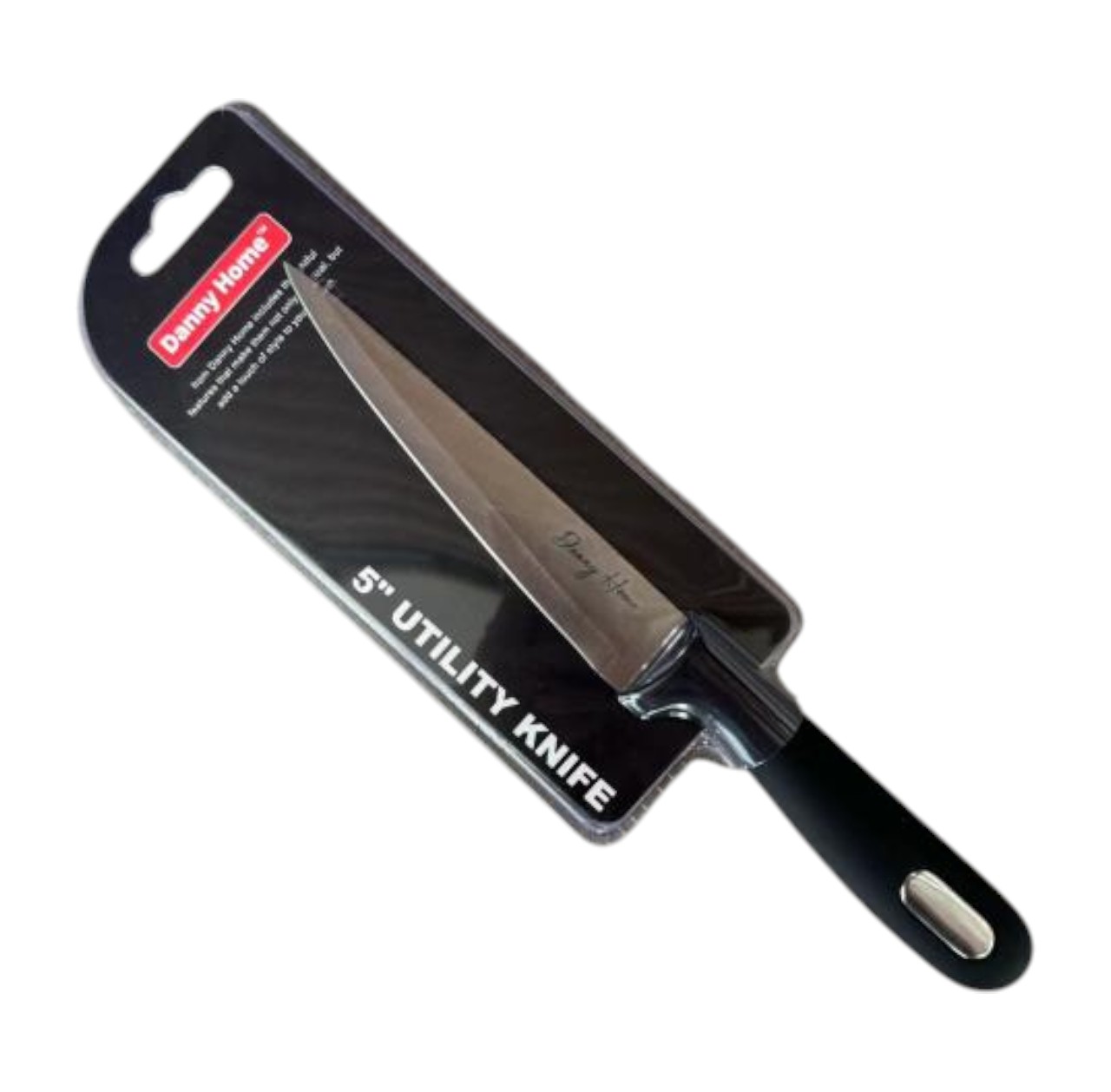 Cuchillo Multiuso 49 cm de Acero Inoxidable – Set Negro Clásico