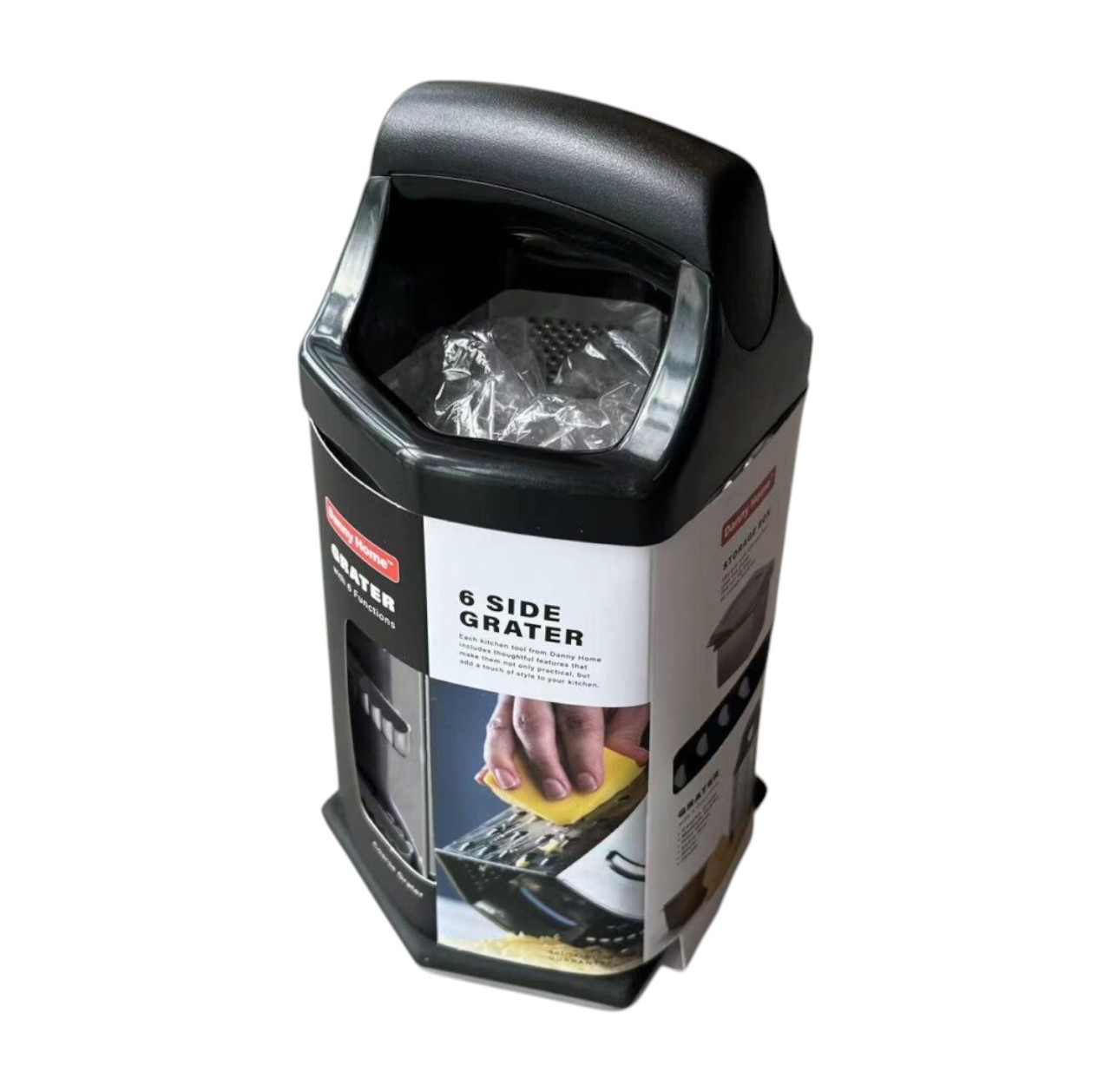 Rallador de Caja 6 Caras de Acero Inoxidable 25x12x12 cm – Cocina