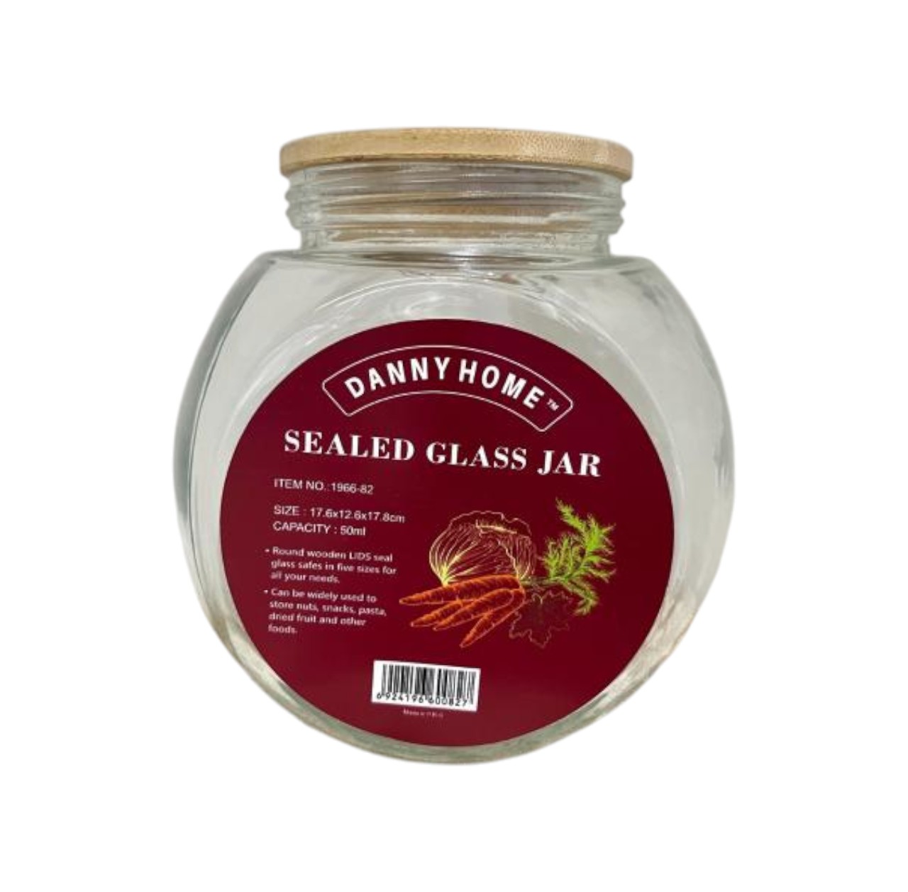 Frasco Hermético de Almacenamiento 18×13 cm – Contenedor Sellado para Cocina y Despensa