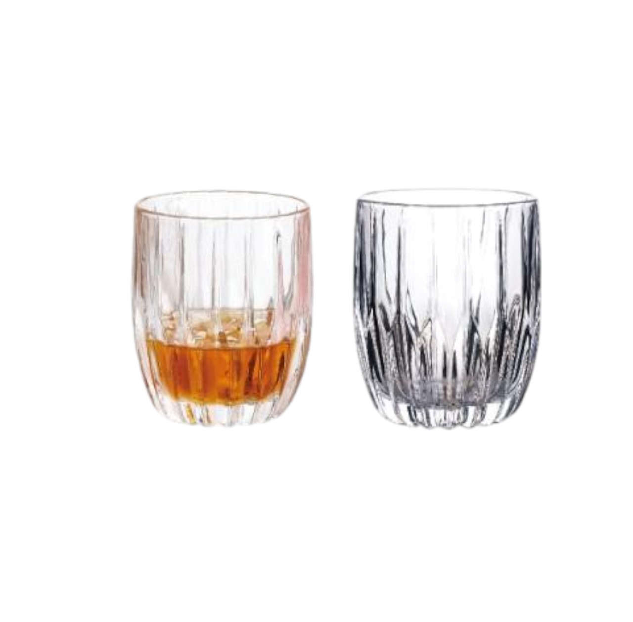 Set de 6 Vasos de Vidrio 285 ml 10x8x6 cm – Vasos de Cristal para Bebidas