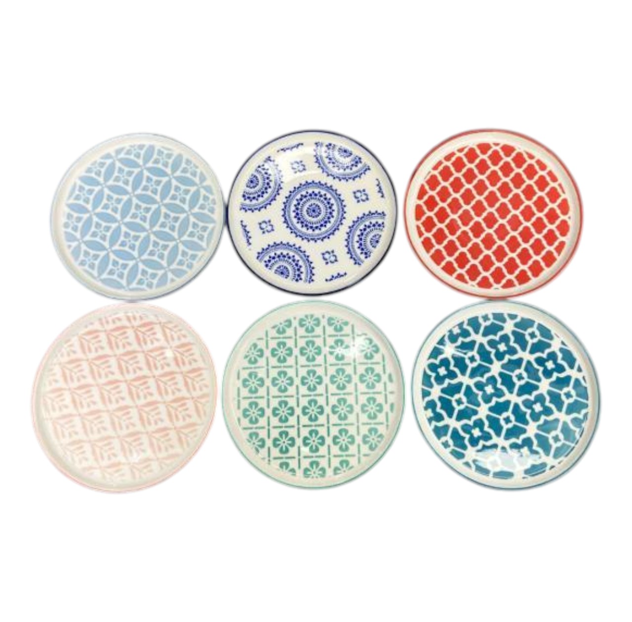 Plato de Postre de Porcelana – Decorado 15x11x2 cm