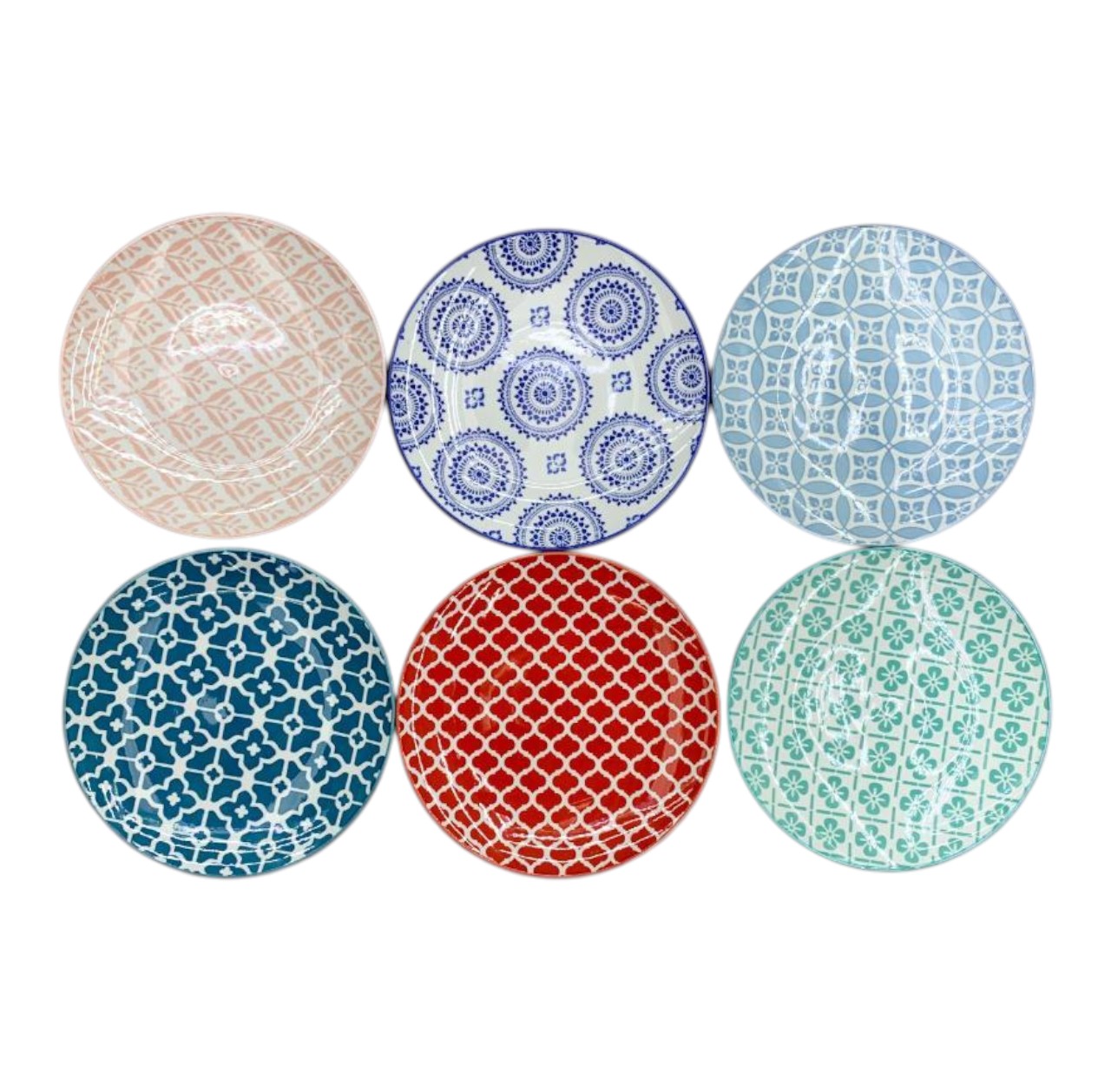 Plato Plano de Porcelana 19×2 cm | Vajilla Elegante para Uso Diario