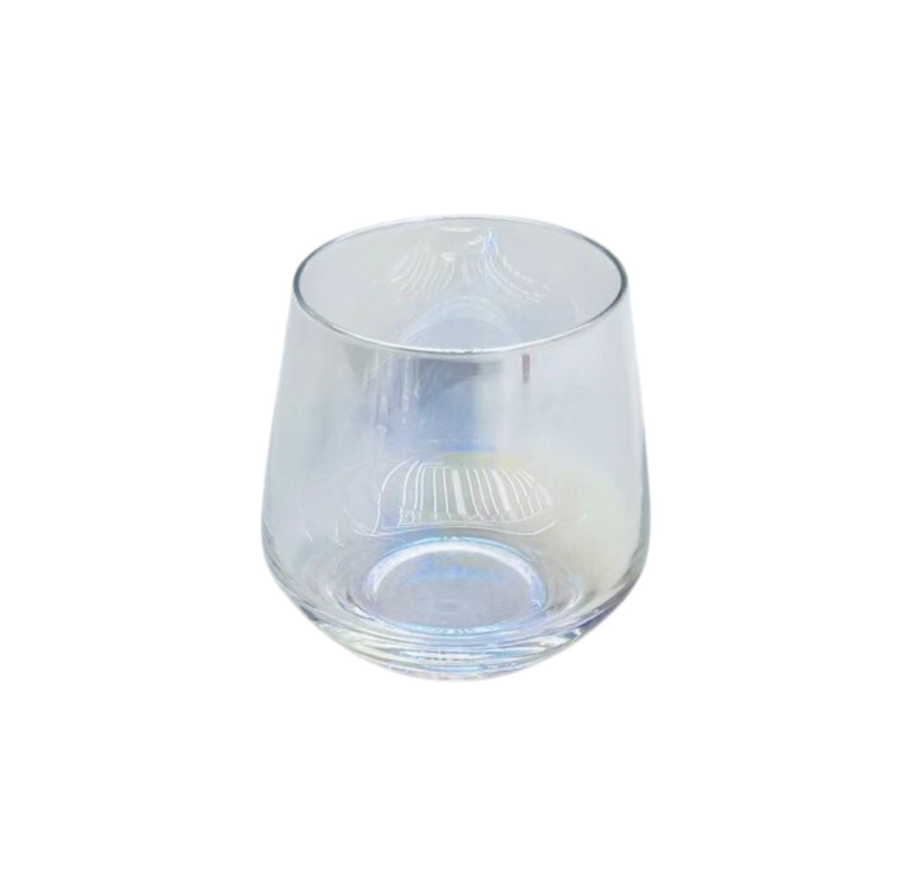 Vasos de Vidrio Irisdicente 420 ml Set 6 Piezas – 10×7×6 cm