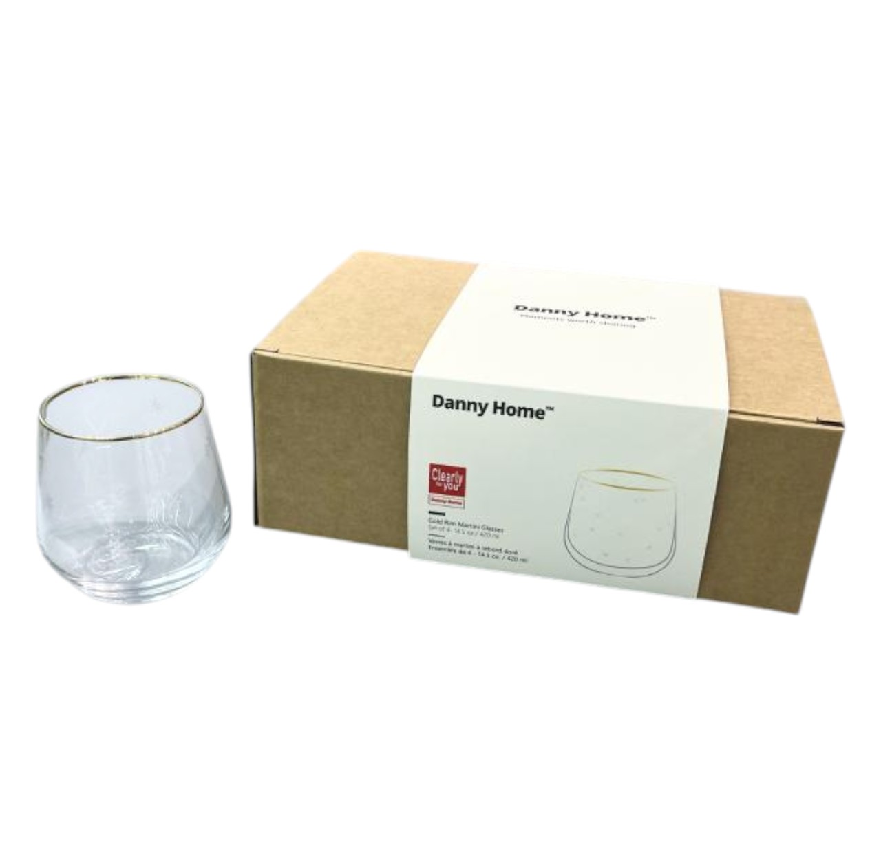 Vaso de Vidrio 7×9 cm | Vaso Transparente para Bebidas