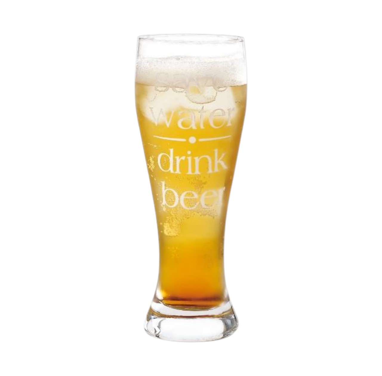 Vaso para Cerveza de Vidrio 440 ml – 7×20×6 cm – Estilo Clásico