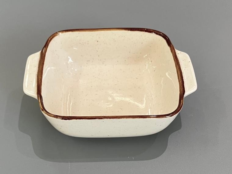 Fuente para horno de porcelana de 15 x 11,7 x 4,5 cm