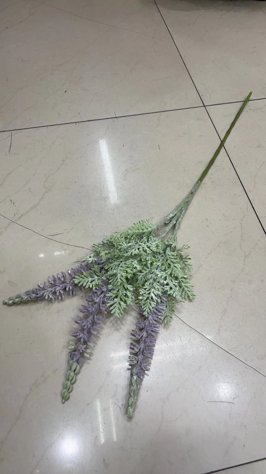 Jacinto artificial con 3 espigas florales