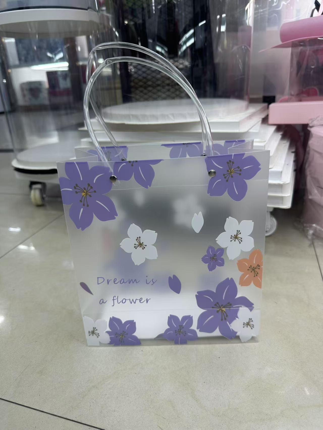 Bolsa vertical de polipropileno para flores con cerezo