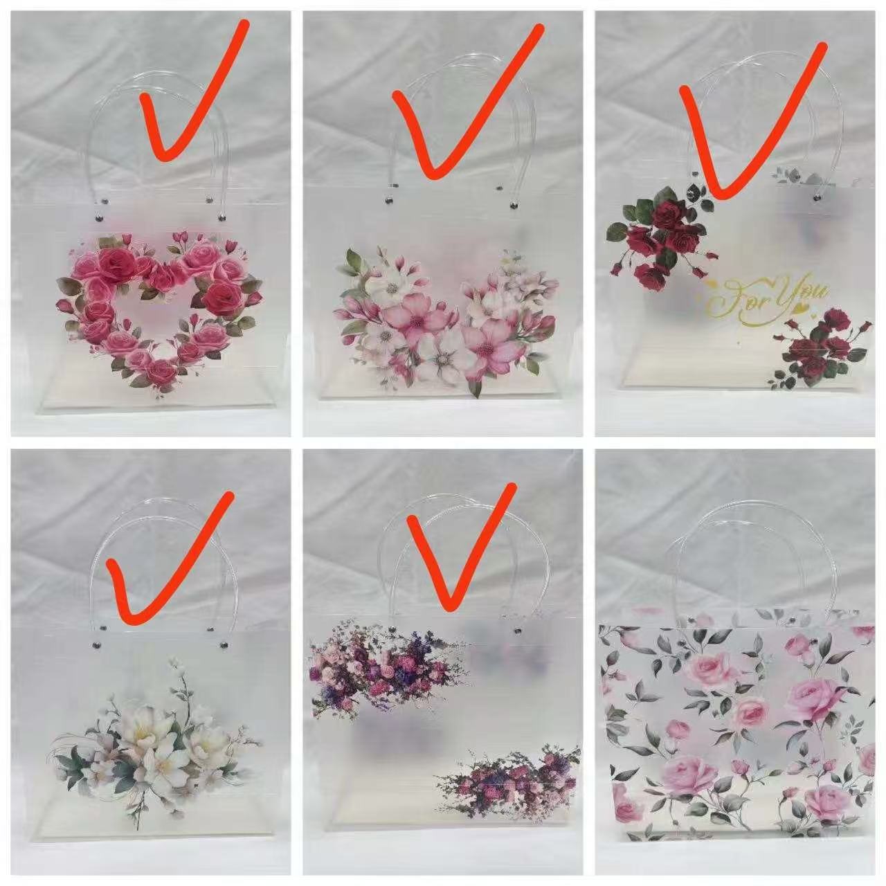 Bolsa estampada para flores