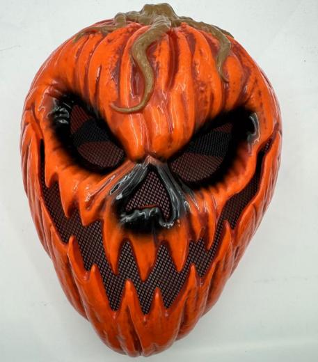 Máscara de calabaza con rostro de calavera para Halloween