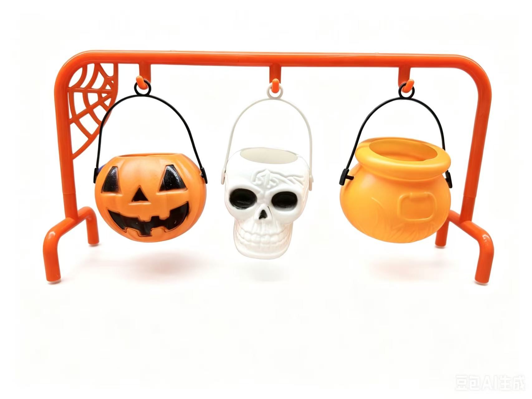 Set de baldes pequeños para Halloween, 3 piezas surtidas