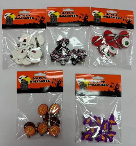 Set de pinches con motivos de Halloween, 10 unidades