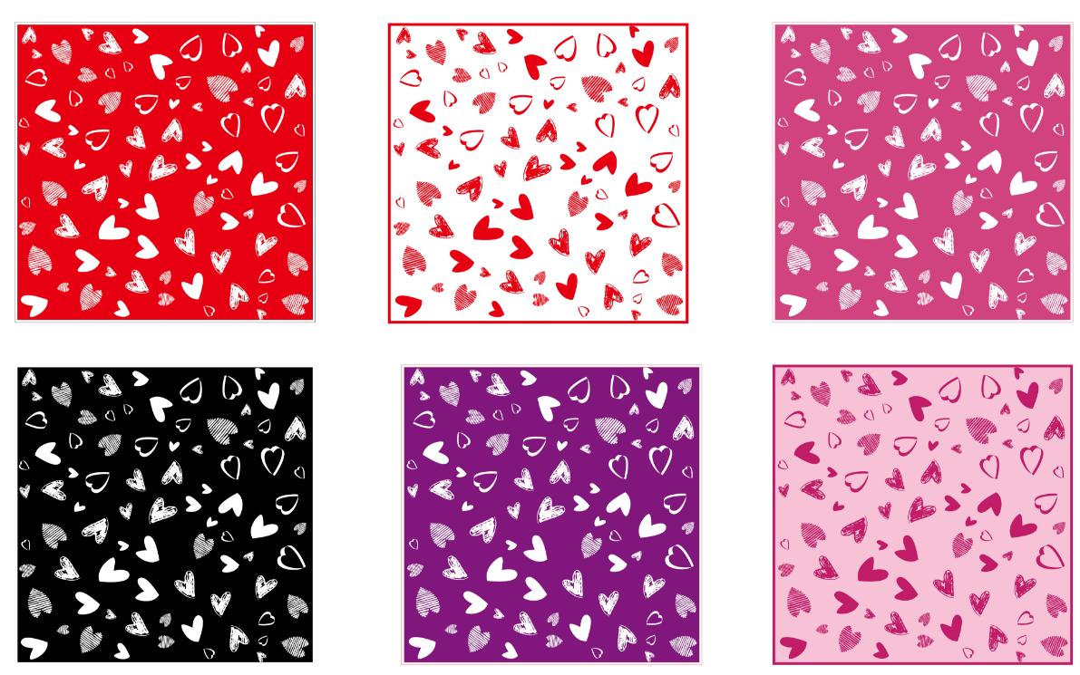 Papel para envolver flores con estampado de corazones