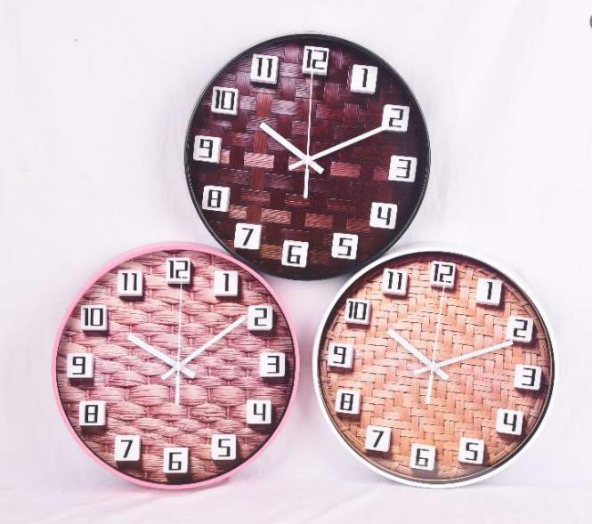 Reloj de pared con diseño de ladrillos LP-L630-8 de 30 cm