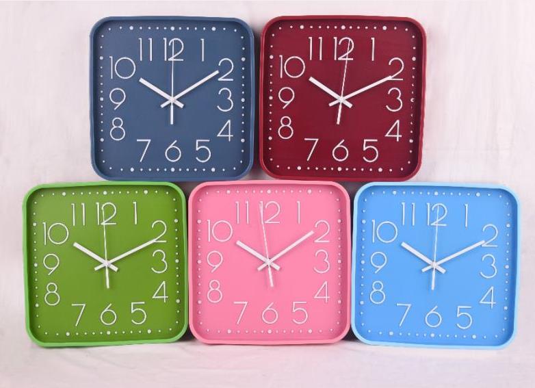 Reloj de pared cuadrado LP-L730TX-2 de 30 cm