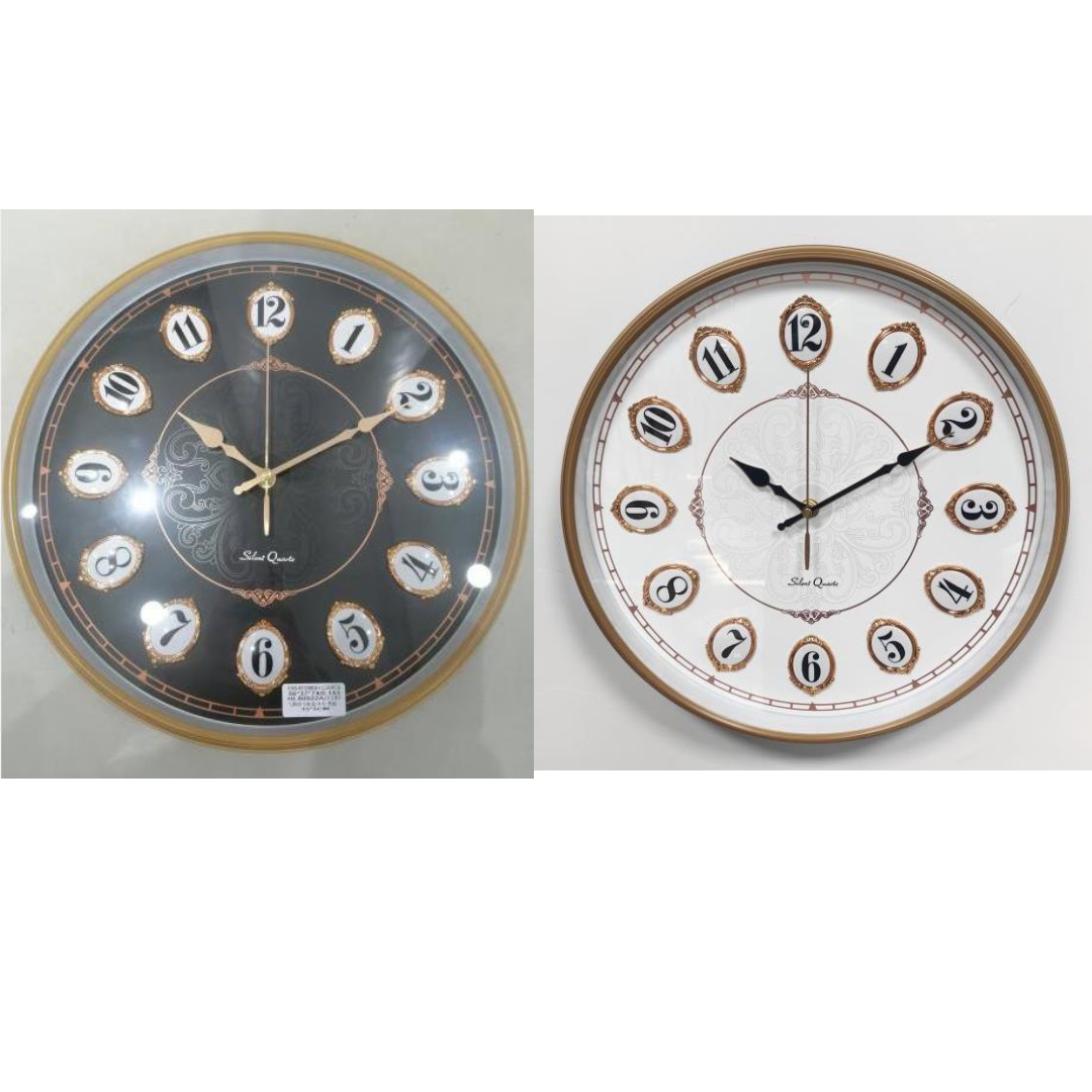 Reloj de pared tipo madera FHS-8135MQ-C de 35 cm