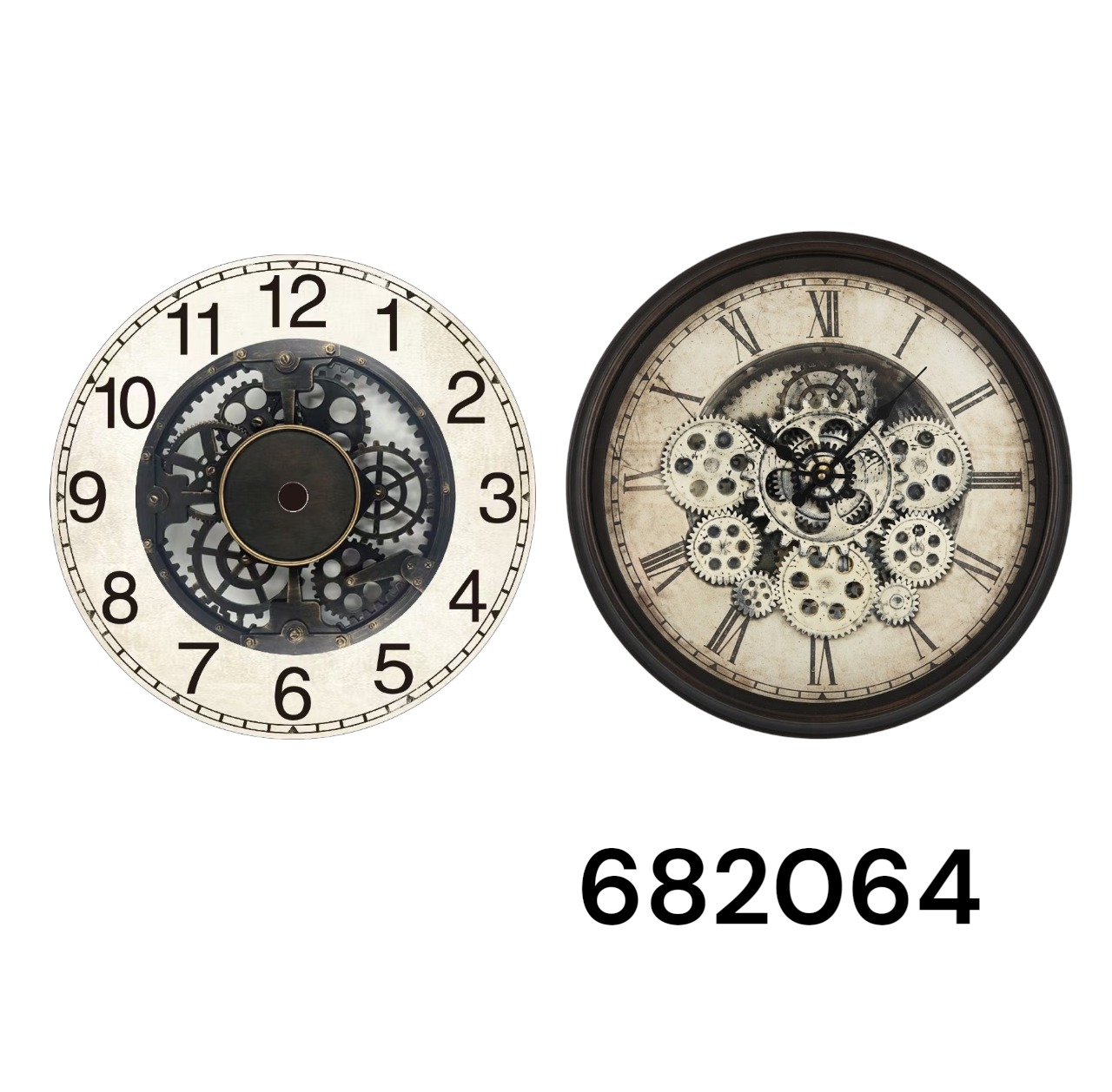 Reloj de pared con engranajes móviles CZK-C681 de 36 cm