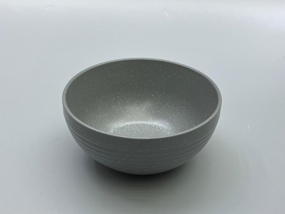 Bowl de porcelana en color gris de 15 x 7,5 cm