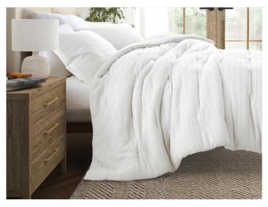 Set de plumón blanco de 200 x 200 cm, 3 piezas