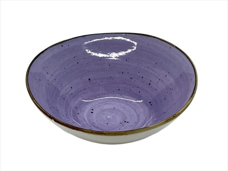 Bowl de porcelana con diseño morado de 13,5 x 13,5 x 5 cm