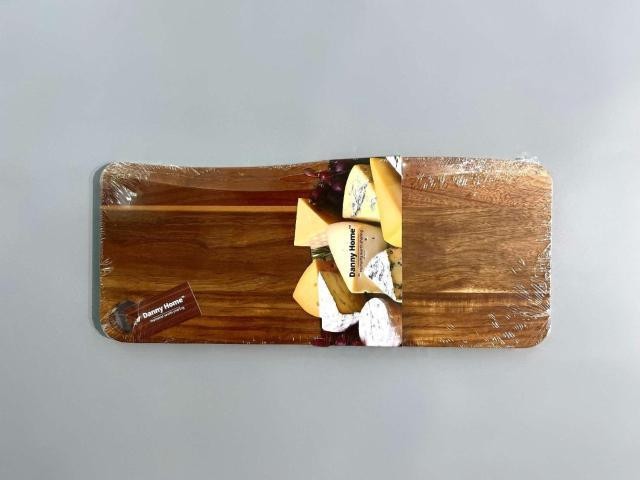 Bandeja de madera de acacia de 50 x 21 x 1,5 cm