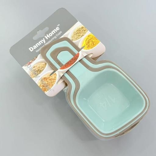 Set de 4 tazas medidoras de 60, 80, 125 y 250 ml