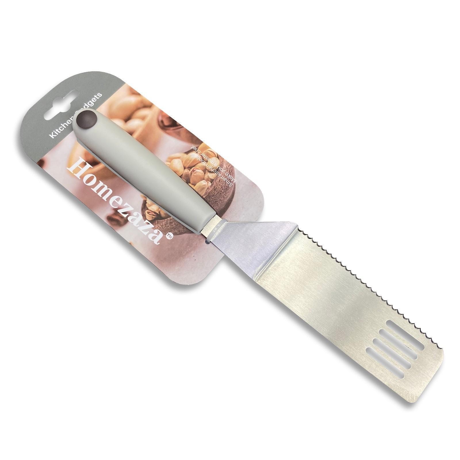 Paleta para pizza de acero inoxidable y PP de 27,5 cm